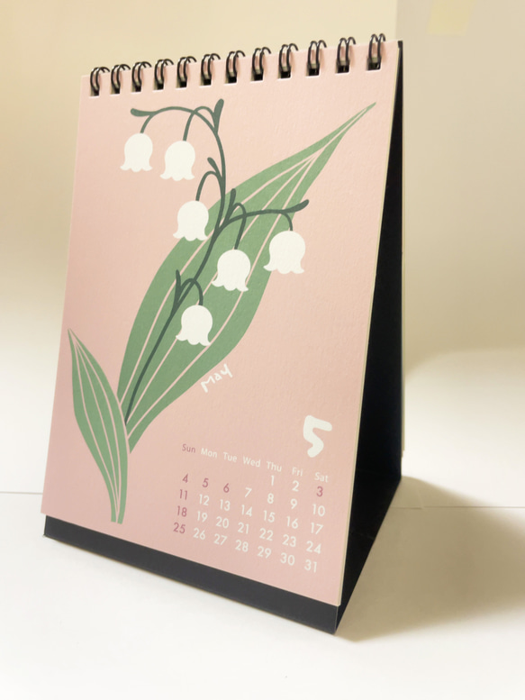 【お値下げしました】Birth Month Flower カレンダー2025 6枚目の画像