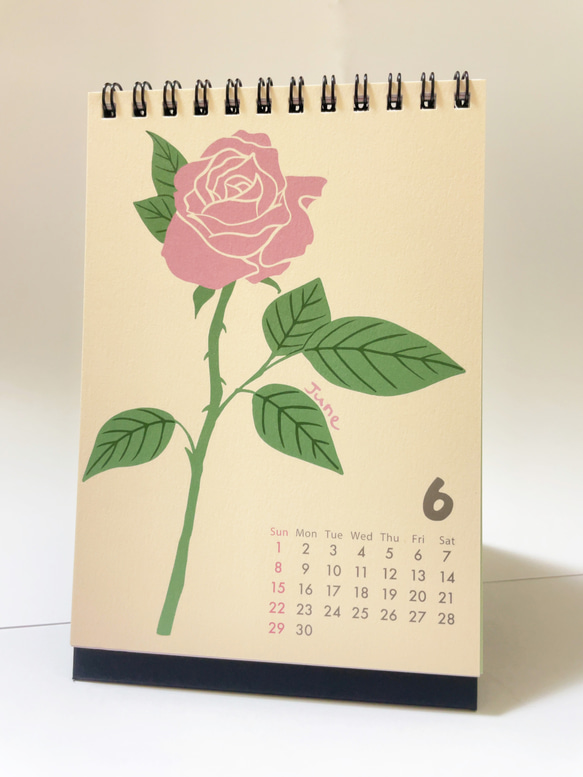【お値下げしました】Birth Month Flower カレンダー2025 3枚目の画像