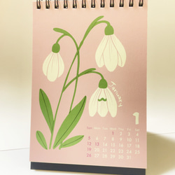 【お値下げしました】Birth Month Flower カレンダー2025 2枚目の画像