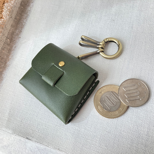 ちびバッグ・コインケース 《アースカラー》〔丸カラビナ付き〕 国産