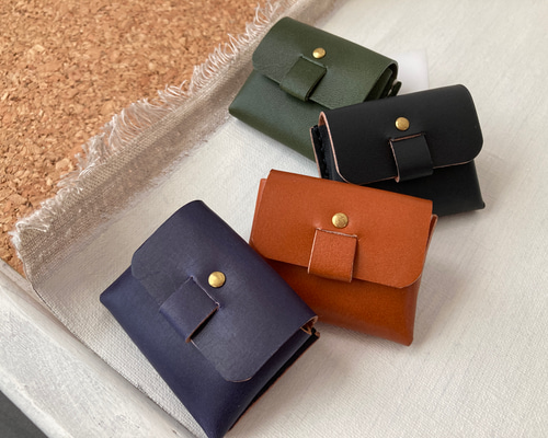 ちびバッグ・コインケース 《アースカラー》〔丸カラビナ付き〕 国産