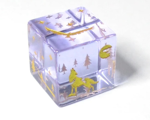 フェンリル 暁 ガラス製 6面 サイコロ ダイス その他雑貨 サイコロ専門