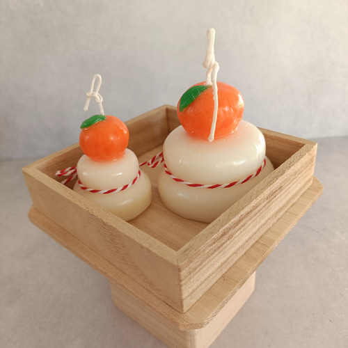 新年を祝う2026 鏡餅キャンドル 大サイズ キャンドル・キャンドル