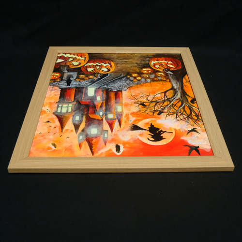 油絵 油彩 油彩画 絵 絵画 絵【ハロウィン】 油絵 油彩 油彩画 絵画【ハロウィン】 絵画 HR 通販 18402454