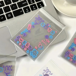 L1）50枚　パステルcute OPP袋 8x12cm 糊テープ付 ポリプロピレン製 お菓子袋 透明パッケージ 4枚目の画像