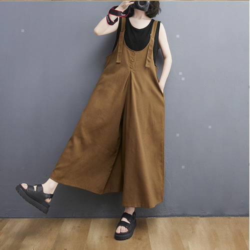 大きいサイズ レディース オーバーオール サロペット パンツ