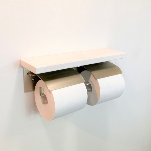 ゴールド　トイレットペーパーホルダー　２連 楽天市場】2連 アイアン トイレットペーパーホルダー イエロー