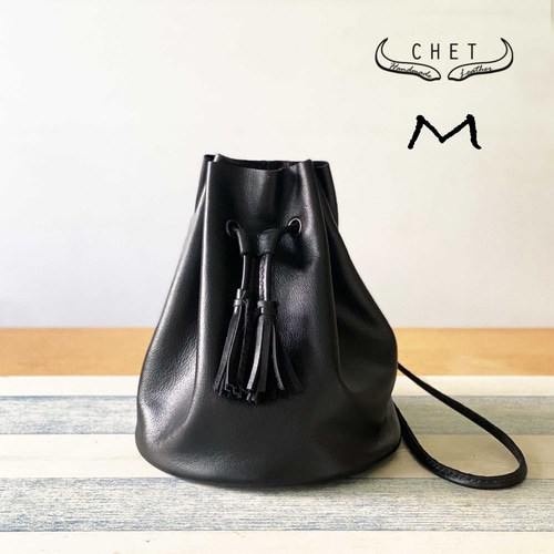 h69【美品】グッチ　バンブー　タッセル　ブラック　レザー　巾着　リュック GUCCI グッチ ミニリュック バンブー/バックパック バッグ