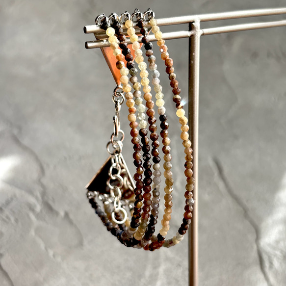 サファイアのエスニック風ブレスレット/sv925 2枚目の画像