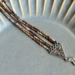 サファイアのエスニック風ブレスレット/sv925 6枚目の画像