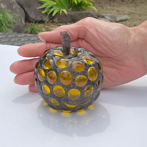 手のひらりんごのステンドグラス5個セット その他インテリア雑貨