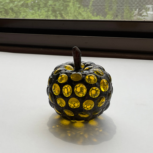 手のひらりんごのステンドグラス5個セット その他インテリア雑貨