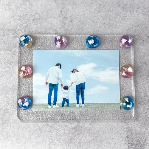 心が晴れる空】 うるつやマグネット フォトフレーム インテリア 贈り