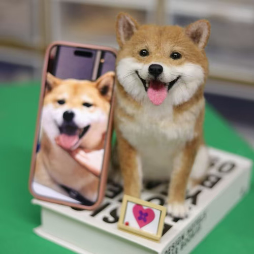 オーダーメイド ペット】 ぬいぐるみ 羊毛 フェルト 犬 柴犬