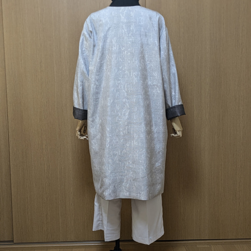 大島紬真綿入り　リバーシブルコート SOLD 着物リメイクリバーシブルコート 大島紬 M〜Lの通販 by