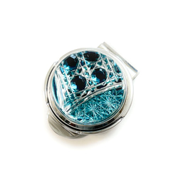 「上昇気流」東京切子ゴルフマーカー　幸運守護　ダークブルー 6枚目の画像