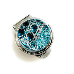 「上昇気流」東京切子ゴルフマーカー　幸運守護　ダークブルー 8枚目の画像