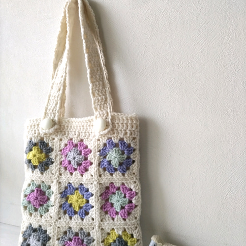 モチーフ編みバッグ　ハンドメイド モチーフ編みショルダーバッグ/Mikiko | Artisan-mam.西商店