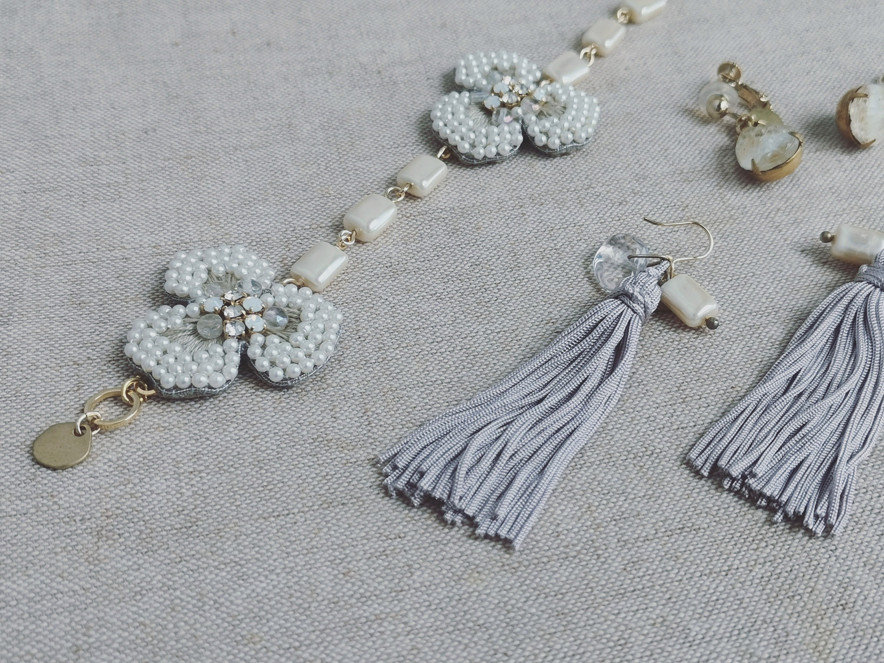 Item No.814（Weddingお直し刺繍ピアス・イヤリング/受注制作）