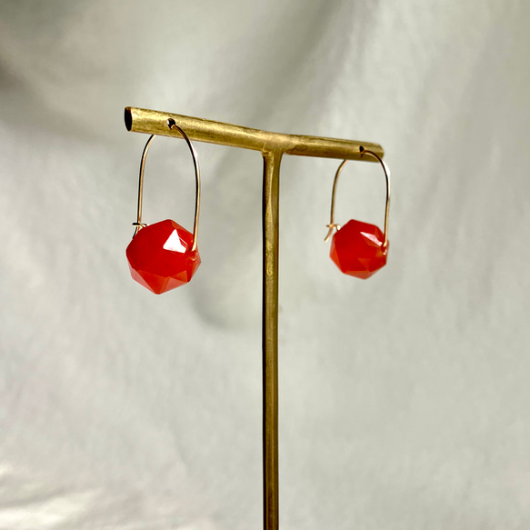 fruitfulness　実り　K１４gf Uフックピアス　 7枚目の画像