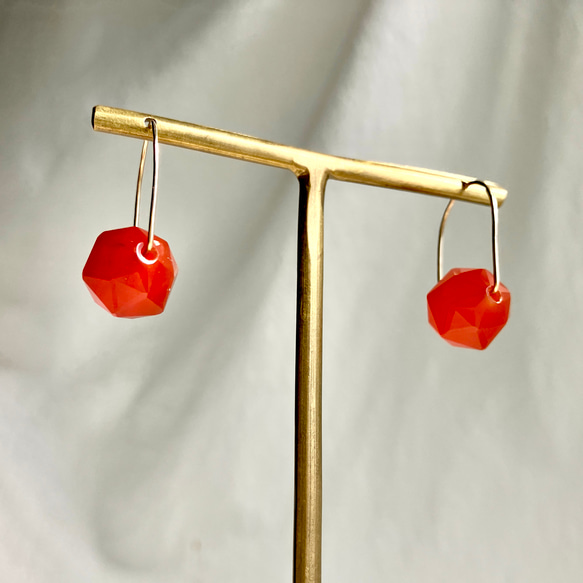 fruitfulness　実り　K１４gf Uフックピアス　 1枚目の画像