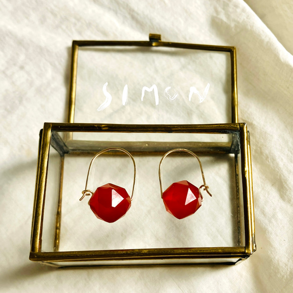 fruitfulness　実り　K１４gf Uフックピアス　 8枚目の画像