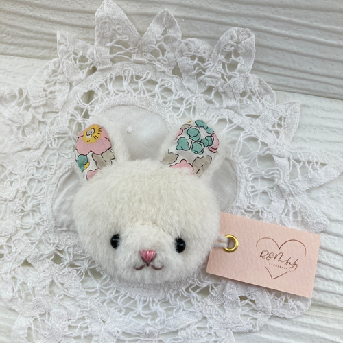 テディベア RABiLy うさぎ ブローチ ハンドメイド作家 【公式通販】