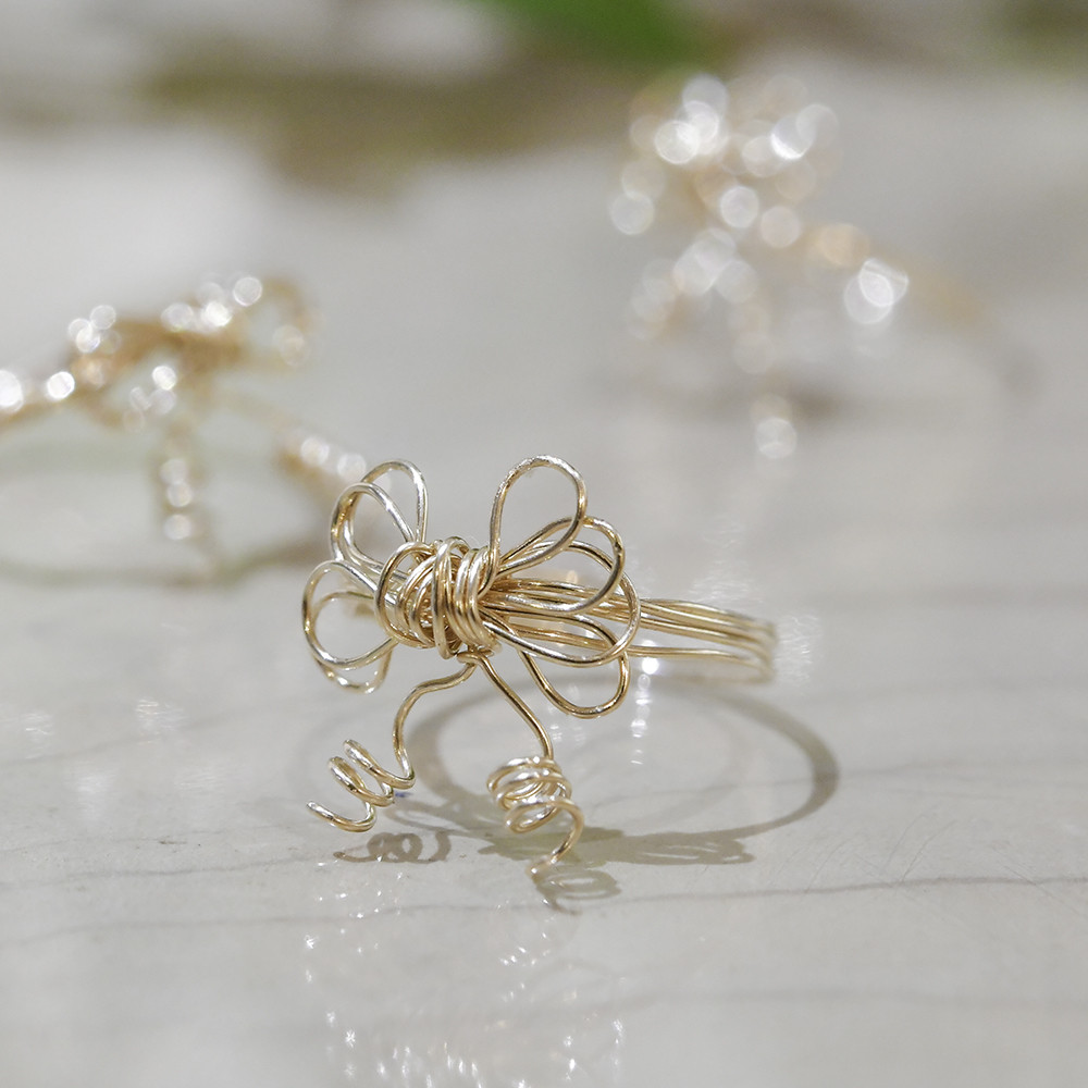 フローラルデザインリング