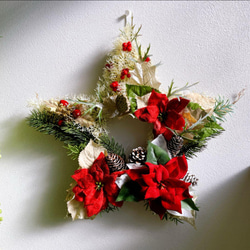 即納クリスマス2025クリスマススワッグ アーティフィシャルフラワー