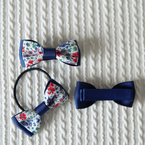 リバティ柄 ヘアクリップ 滑り止め リバティ柄 ヘアクリップ 滑り止め