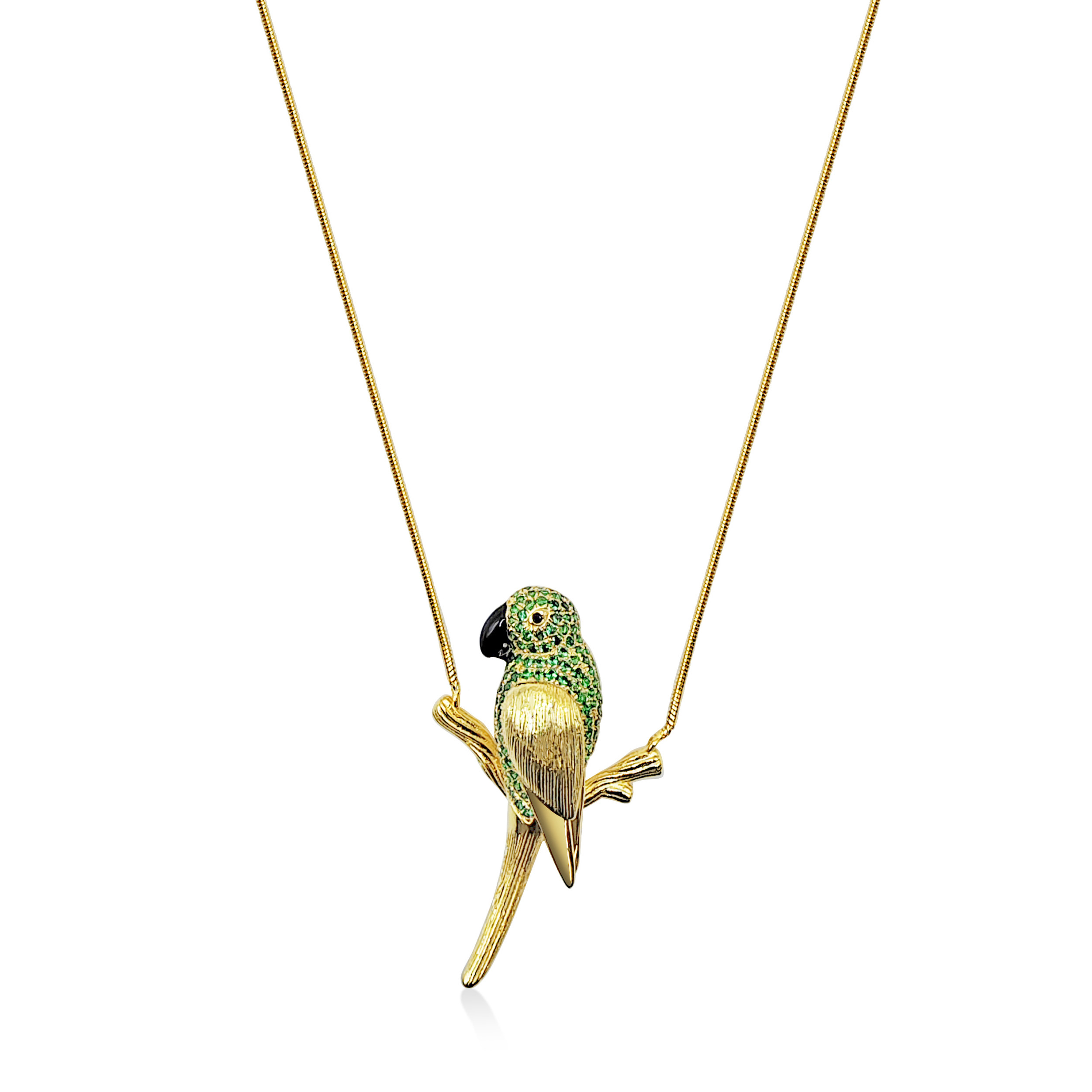 インコモチーフネックレス P89H24829-W（4週間発送）