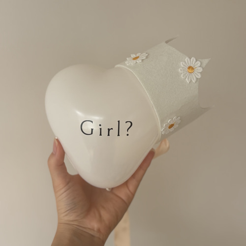 boy? girl? 性別発表バルーン2点セット 風船 マタニティフォト 撮影
