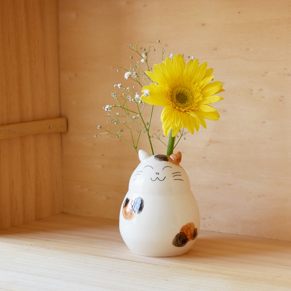 ミケネコ 一輪挿し 一輪挿し・花瓶・花器 陶 華工房 通販 18404850