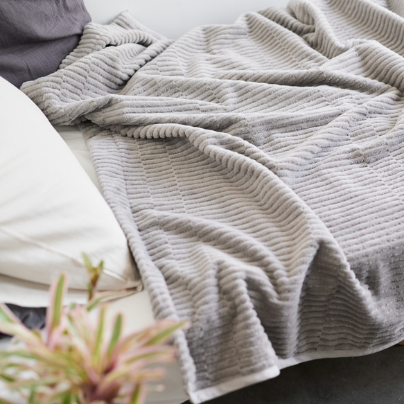 未使用】 リバティ コットンケット ペア 花柄 色違い ブランケット 綿毛布