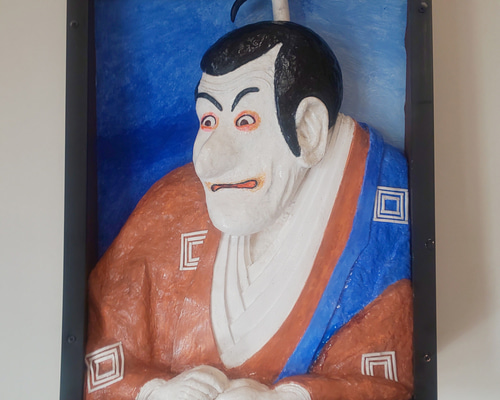 立体絵画の「浮世絵名人写楽が描いた、歌舞伎名人市川鰕蔵」 浮世絵名人写楽が描いた、歌舞伎名人市川鰕蔵
