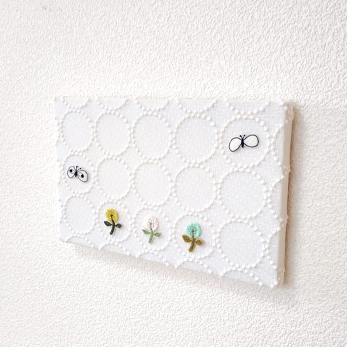 ファブリックパネル ミナペルホネン タンバリン ホワイト 白 スキップ