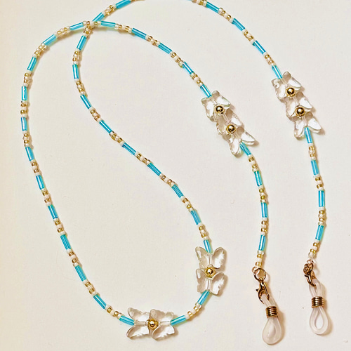 ビーズチェーン 3WAY グラスコード メガネチェーン ネックレス