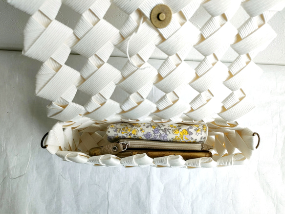 【8色より選べる】大人かごバッグ スマホ ショルダー クラッチ  2way  ギフトにもおすすめ 7枚目の画像