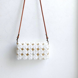 【8色より選べる】大人かごバッグ スマホ ショルダー クラッチ  2way  ギフトにもおすすめ 5枚目の画像