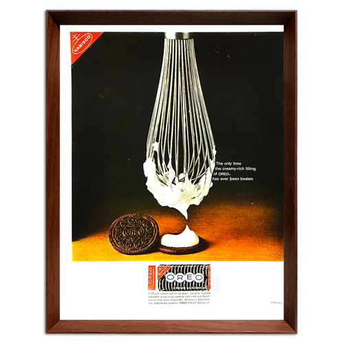 オレオ クッキー 1960年代 アメリカ ヴィンテージ 雑誌 広告 額付