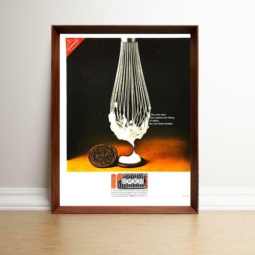 オレオ クッキー 1960年代 アメリカ ヴィンテージ 雑誌 広告 額付