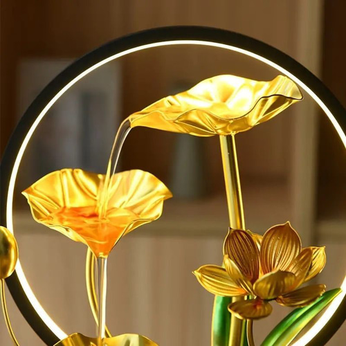 卓上噴水 噴水 お花 おしゃれ USB オーナメント 置物 芝生 装飾 新築