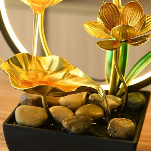 卓上噴水 噴水 お花 おしゃれ USB オーナメント 置物 芝生 装飾 新築