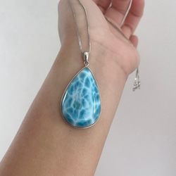 天然無処理 ラリマー ルース 原石 54.7g クリスマスツリー 天然石屋  