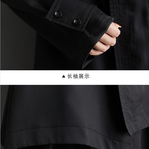 Yohji Yamamoto 長袖 トップス リボンデザイン ブラック モード系 Yohji Yamamoto 長袖 トップス リボンデザイン ブラック モード