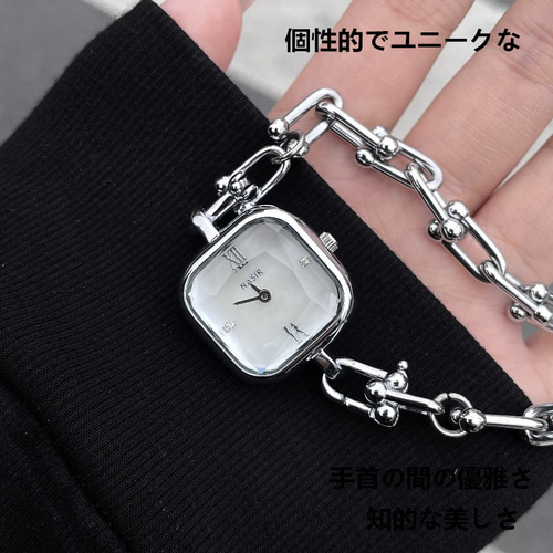 コンパクトで洗練されたブレスレット式、レディースの高ルックス腕時計