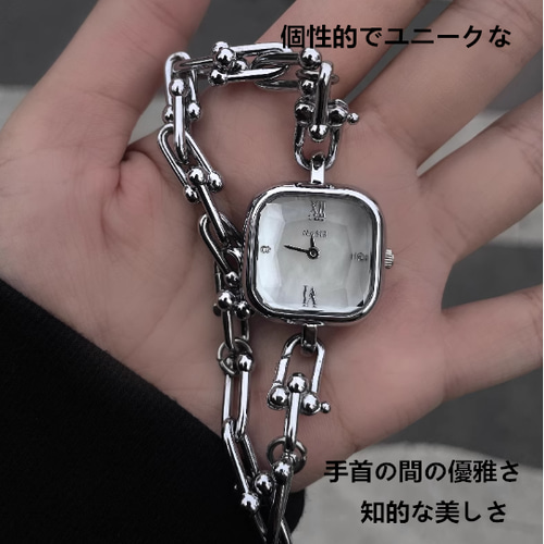 コンパクトで洗練されたブレスレット式、レディースの高ルックス腕時計