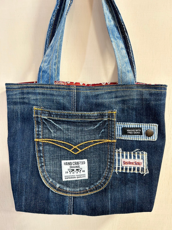 デニムリメイクバッグ21 トートバッグ Sesame Salt 通販