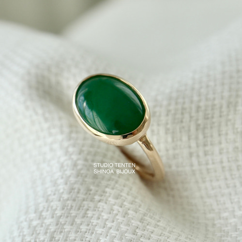 K10[インペリアルjadeite]翡翠ring 指輪・リング STUDIO TENTEN 通販 