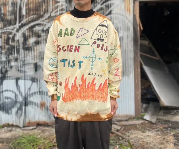 古着　ヴィンテージ　sweat スウェット　トレーナー　リメイク　個性派 VINTAGE - 古着 ヴィンテージ sweat スウェット トレーナー